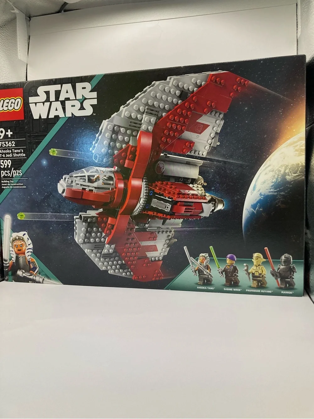 LEGO 75362 Star Wars Red and Gray Ahsoka Tano T-6 Shuttle Set